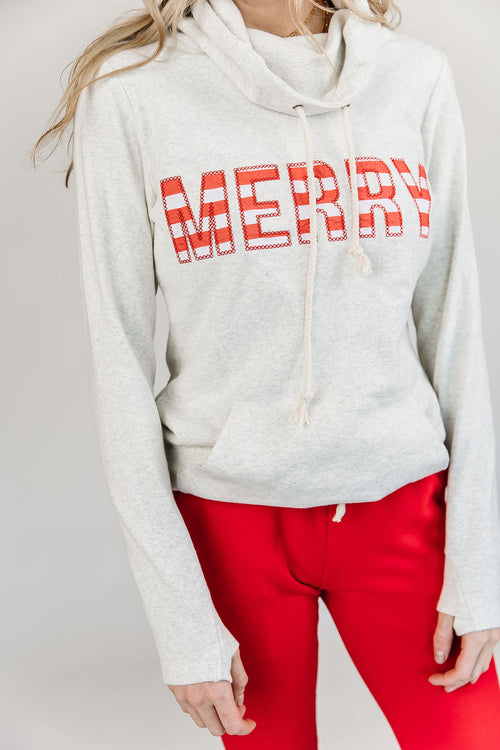 CowlNeck Sweatshirt (Merry)