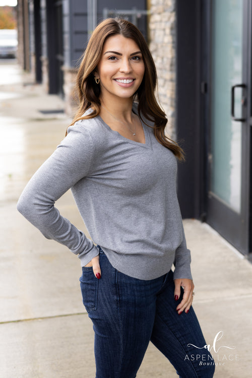 Kary Sweater (Heather Grey)
