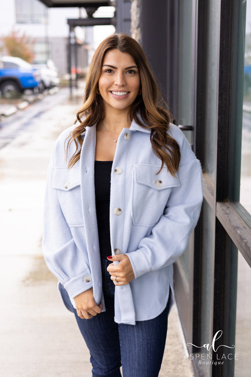 Crystal Shacket (Dusty Blue)