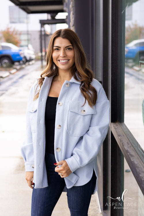 Crystal Shacket (Dusty Blue)