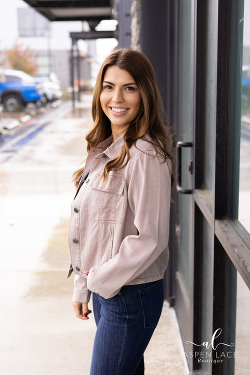 Meyora Tencel Jacket (Mauve)