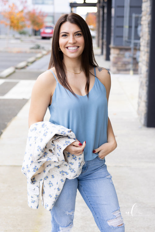 Grace Tank (Blue Grey)