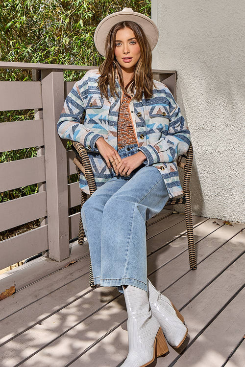Rayna Aztec Jacket (Blue Mix)