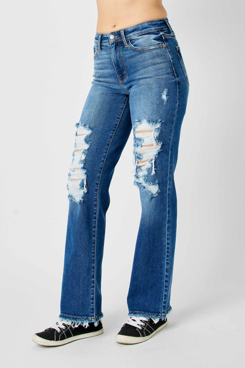 Judy Blue Amelia Dad Jeans (Medium Wash)