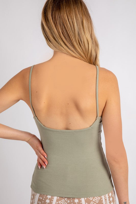 *Outlet* Tara Cami (Olive Stone)