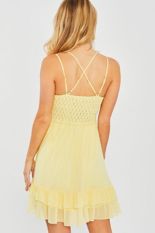 *PVM* Havannah Mini Dress (Light Yellow)
