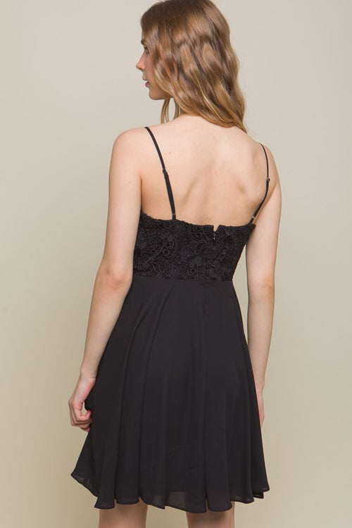 *PVM* Cassidy Crochet Dress (Black)