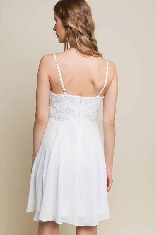 *PVM* Cassidy Crochet Dress (White)