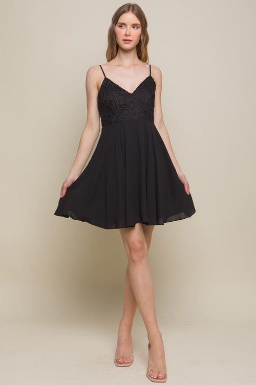 *PVM* Cassidy Crochet Dress (Black)