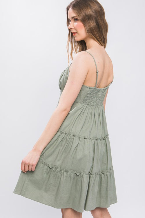 *PVM* Becca Mini Dress (Moss)