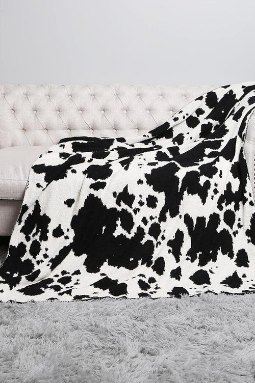 *PVM* Luxe Microfiber Blanket (Black Cow)