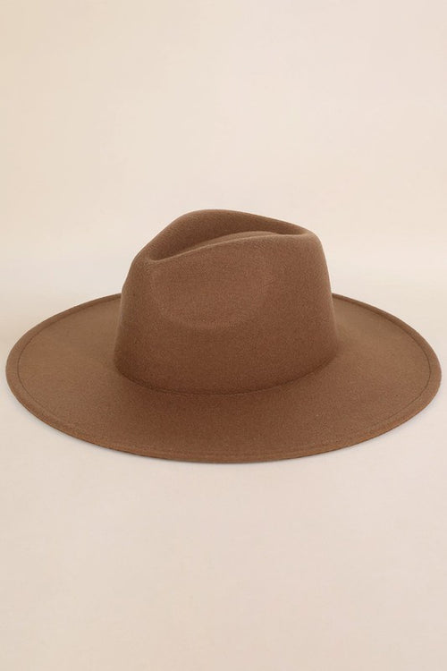 Lexi Fedora Panama Hat (Brown)