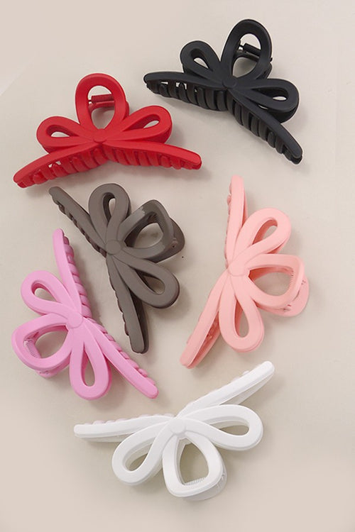 Matte Bow Claw Clips (Multiple Colors)