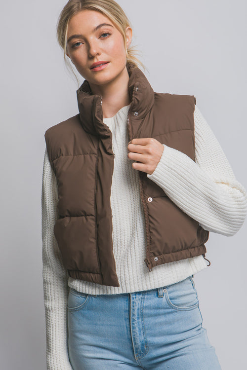 Tanny Puffer Vest (Espresso)