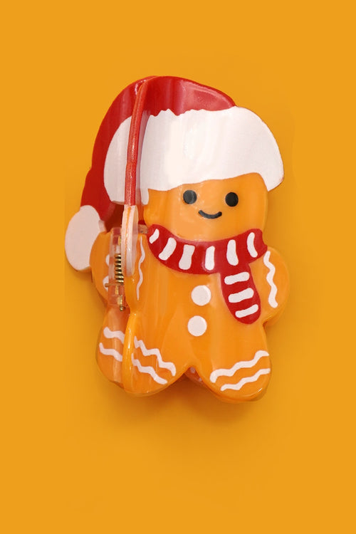 Gingerbread Claw Clip
