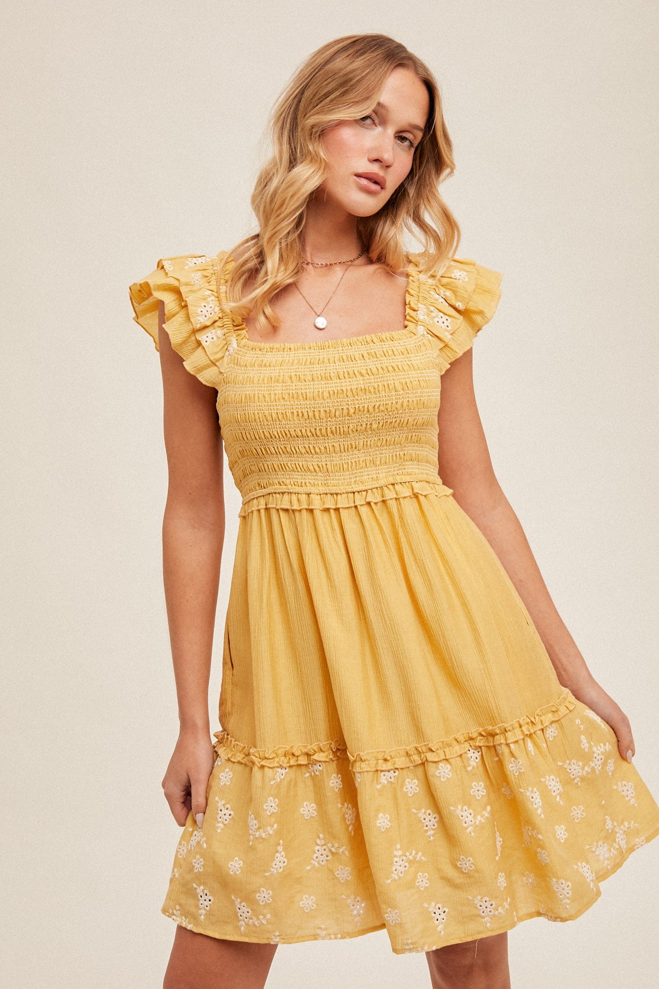 Bryn Dress (Mustard) M Bryn Dress (Mustard) M