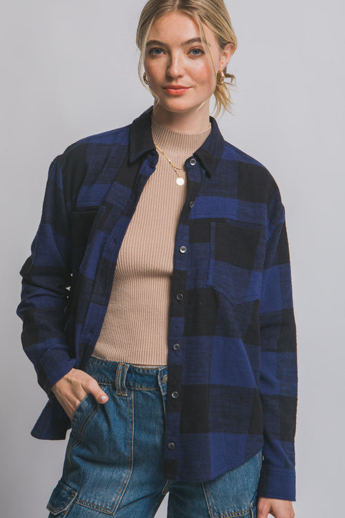 Carna Flannel (Navy)