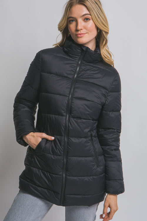 Calla Puffer Jacket (Black)