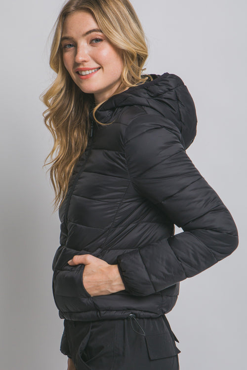 Dia Puffer Jacket (Black)