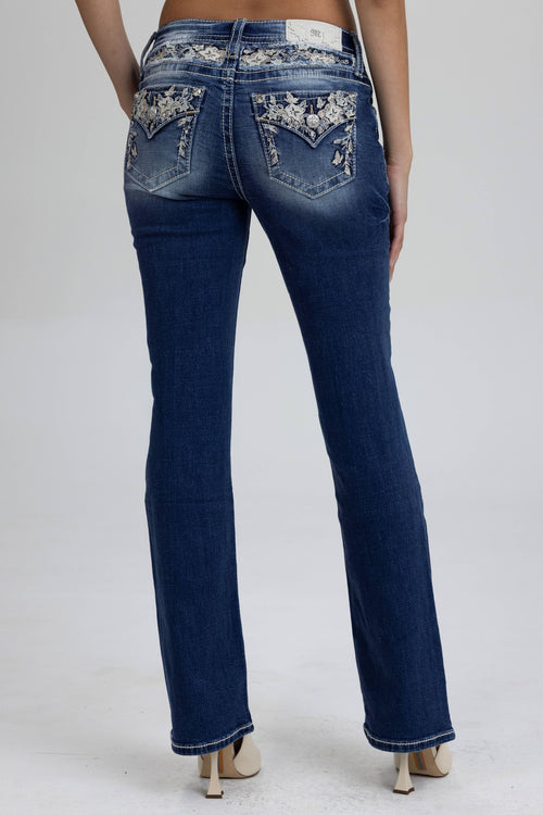 Miss Me Floral Envy Bootcut Jeans