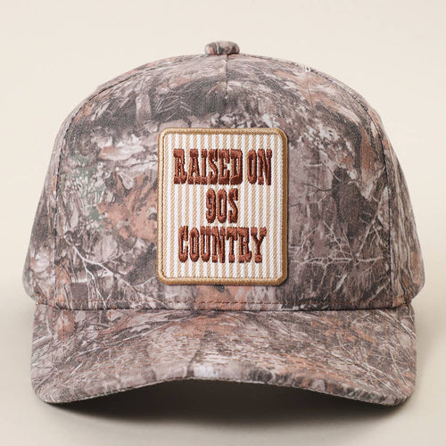 Raised On 90's Country Trucker Hat (Camo)