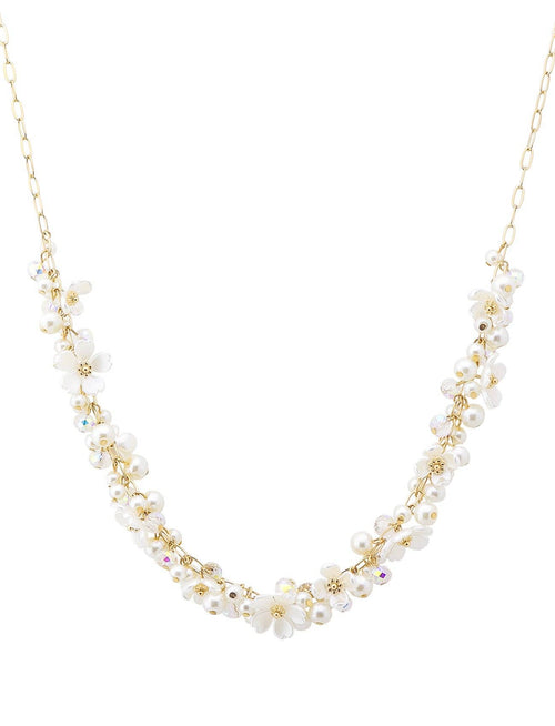 Pearl & Flower Necklace