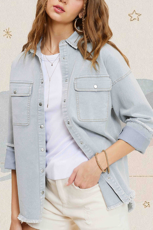 Jessie Denim Top (Sky)