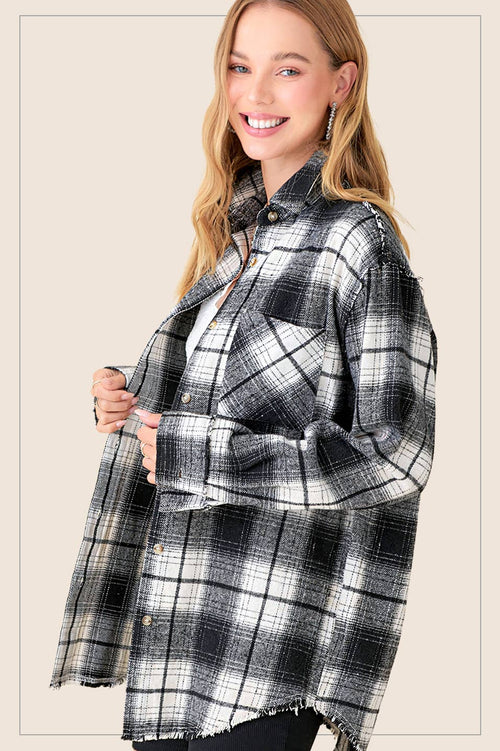 Raya Flannel (Black)