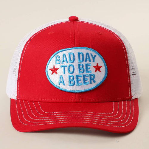 Bad Day To Be A Beer Trucker Hat (Red)