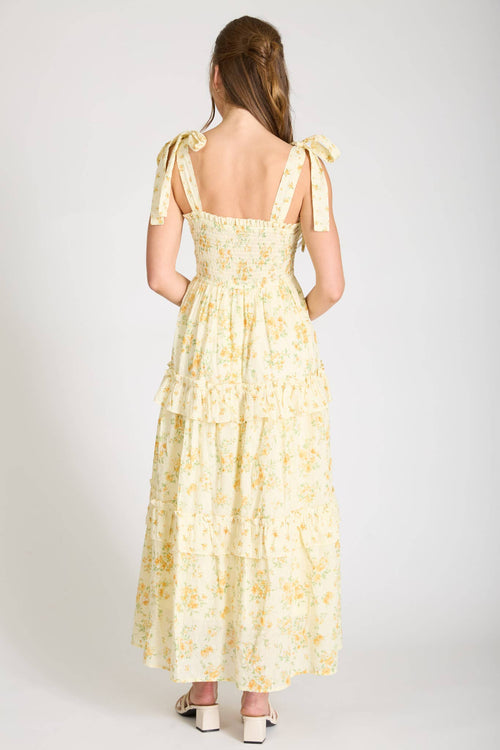 Gemma Sweetheart Maxi Dress (Yellow)