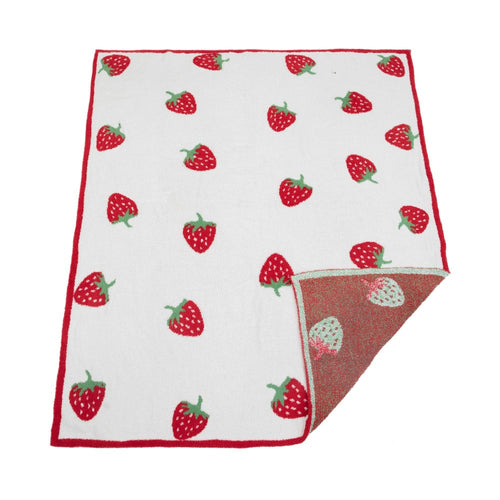 Luxe Microfiber Blanket (Strawberries)