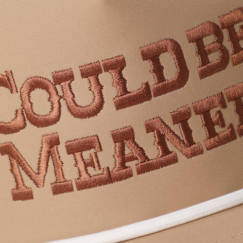 Could Be Meaner Trucker Hat (Sand)