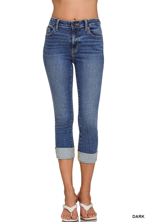 Tanny Capri's (Dark Wash)