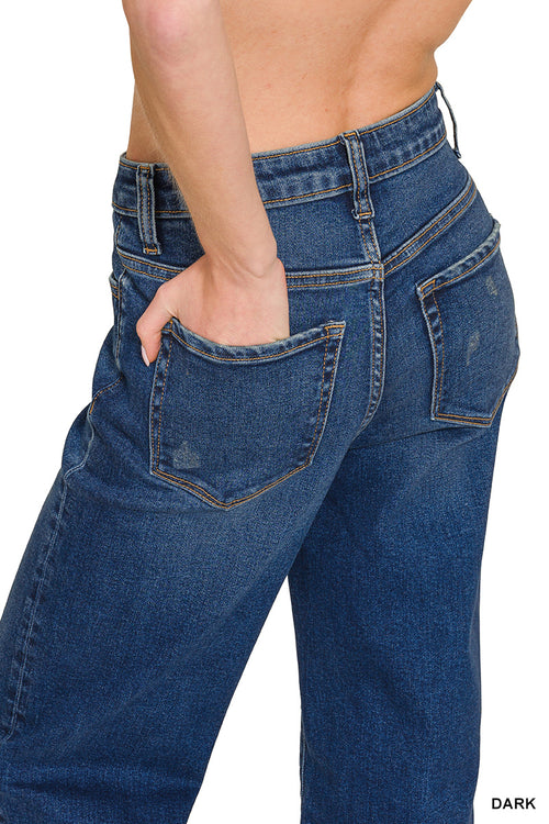 Cassidy Wide Leg Jeans (Dark Wash)
