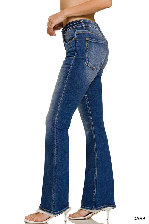Charlize Bootcut Jeans (Dark Wash)