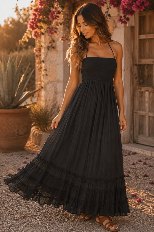 Elysse Maxi Dress (Black)