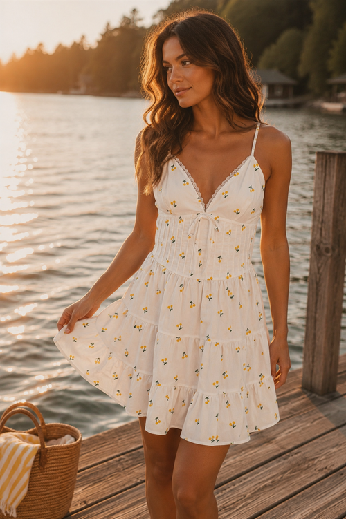 Kiara Mini Dress (Yellow)