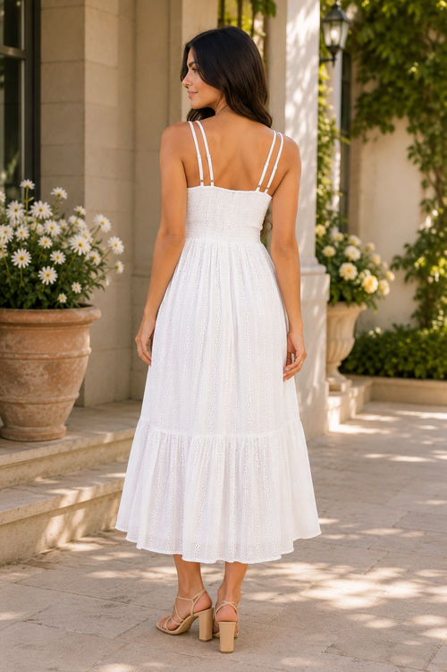 Waimea Midi Dress (White)