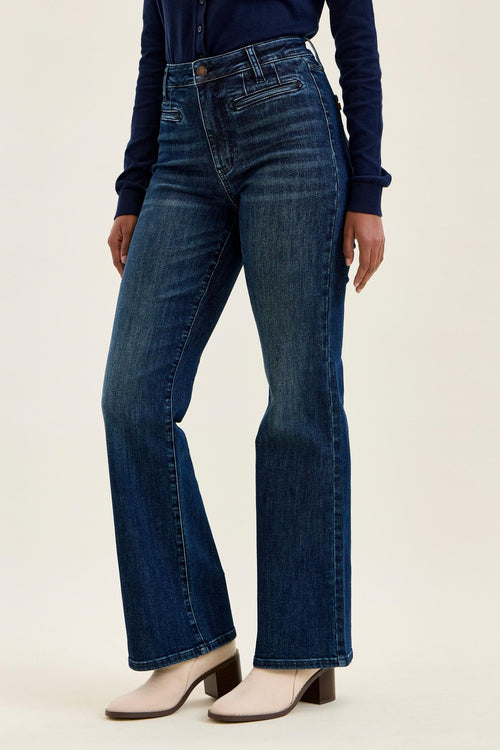 Myah Judy Blue Bootcut Jeans (Dark Wash)