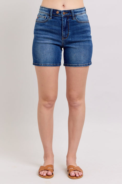 Tomi Judy Blue Shorts (Dark Wash)