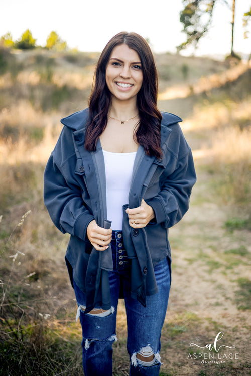 *PVM* Korrie Shacket (Ash Grey)