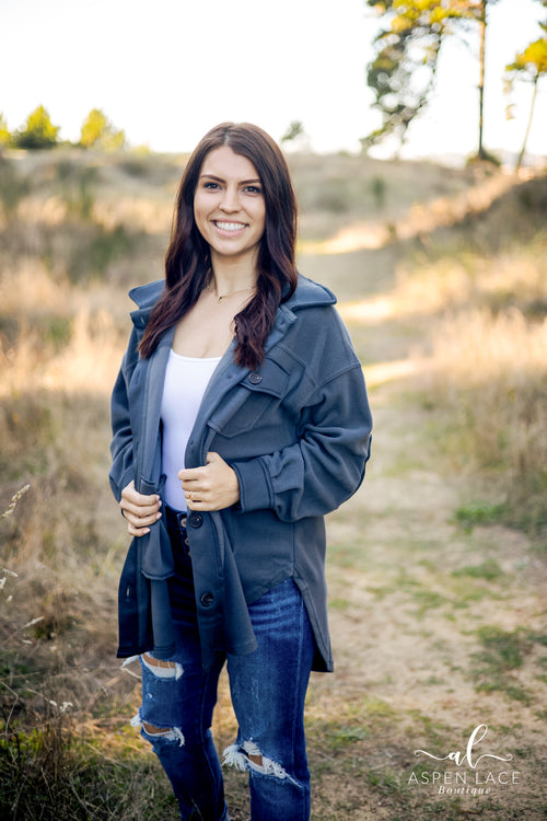 *PVM* Korrie Shacket (Ash Grey)