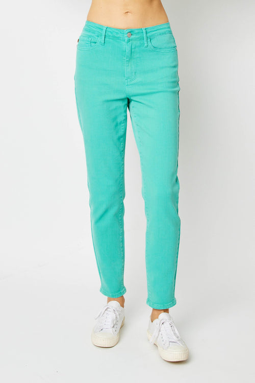 Alivia Judy Blue Slim Jeans (Aquamarine)