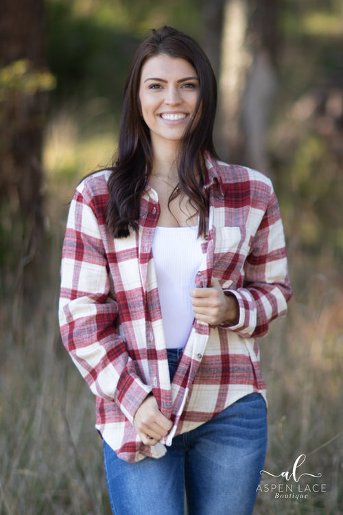 Tianna Flannel (Red)