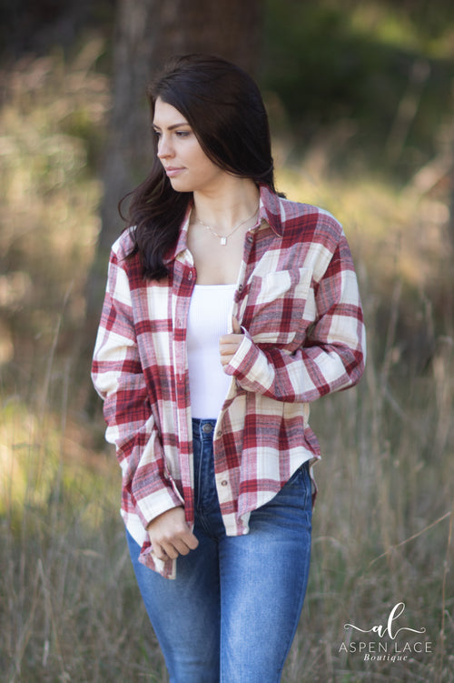 Tianna Flannel (Red)
