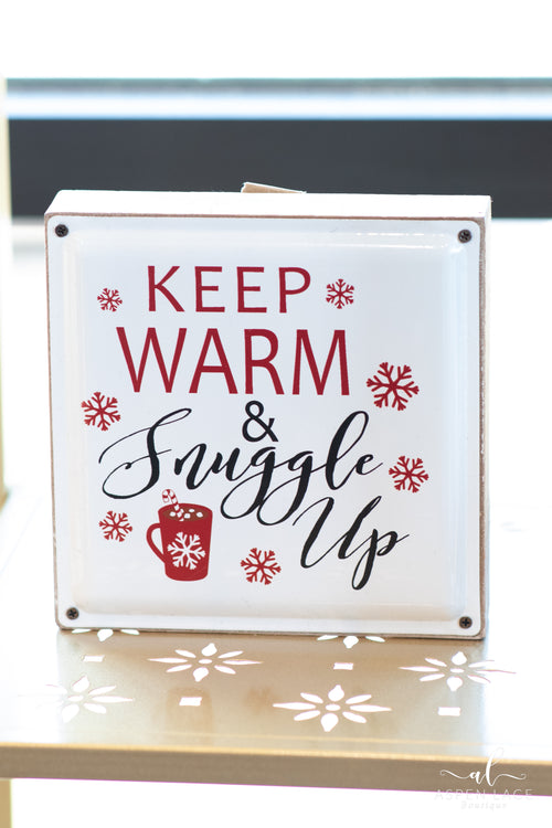 Wood Framed Enamel Tabletop/Wall Sign