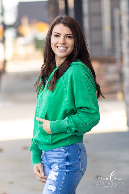 Easy Does It Pullover (Green)