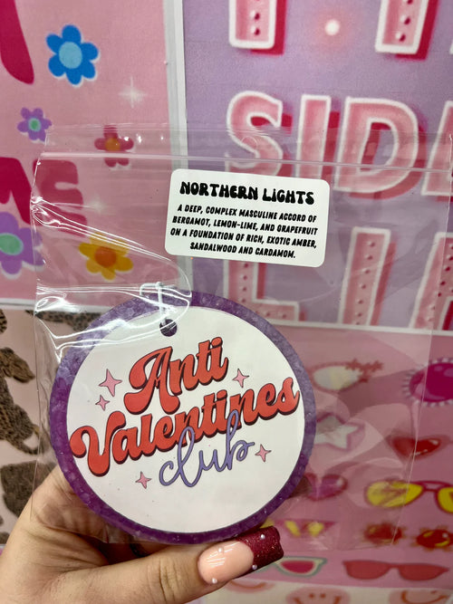Lilac Anti Valentines Club Car Freshie (Northern Lights)