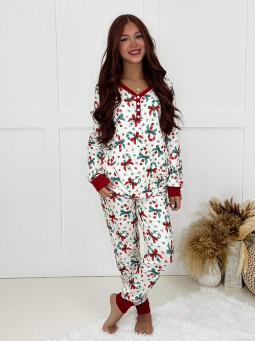 Candy Bow Pajama Set