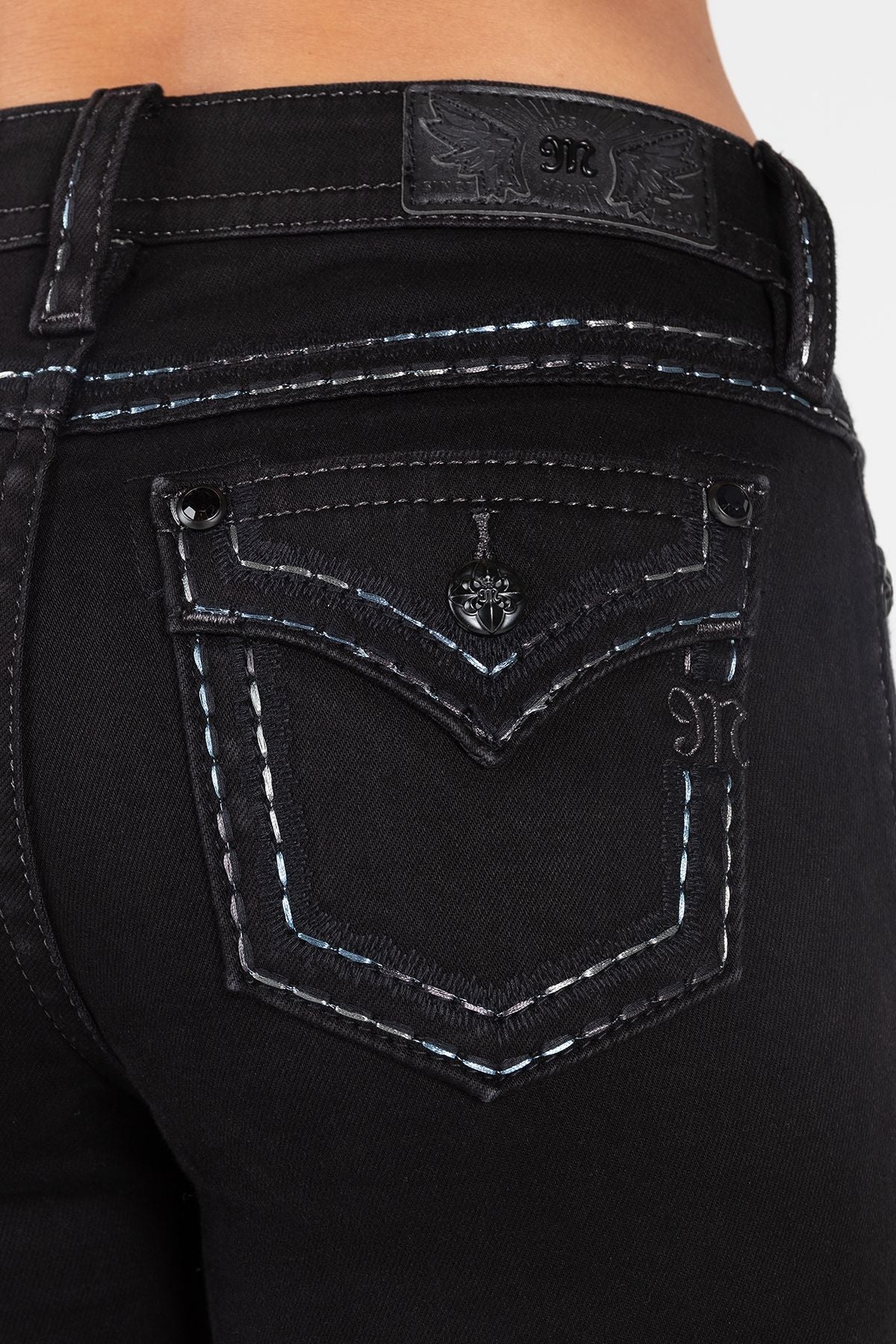 HOT Miss Me Black Skinny Bootcut Jeans Ladies Jeans Miss Me